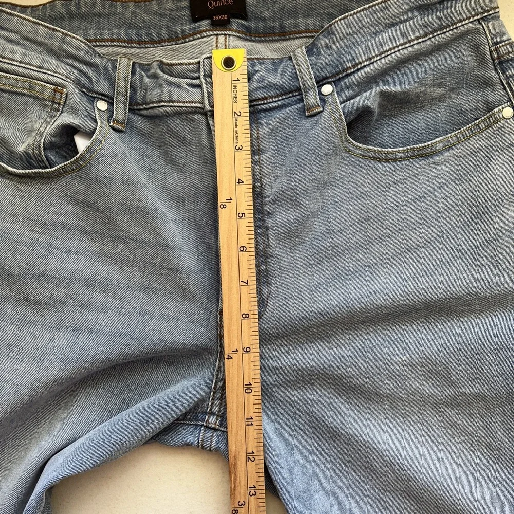 Quince Men's Blue Jeans 36/30 Classic Modern Minimalist Casual Quiet Luxury
